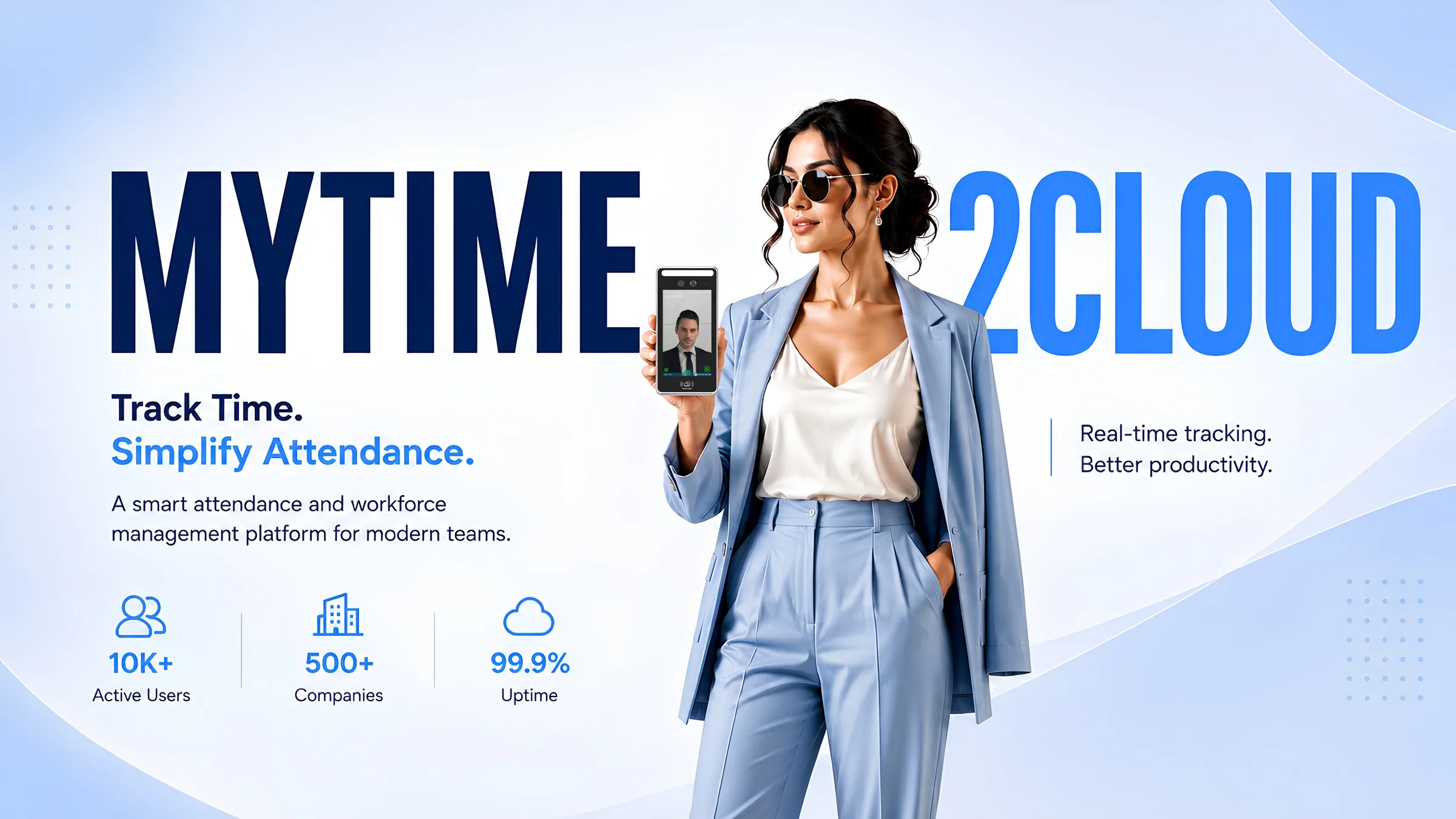 MyTime2Cloud smart attendance platform — track time, simplify attendance